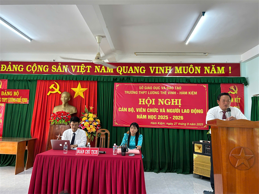 HỘI NGHỊ CÁN BỘ, VIÊN CHỨC VÀ NGƯỜI LAO ĐỘNG NĂM HỌC 2025 - 2026